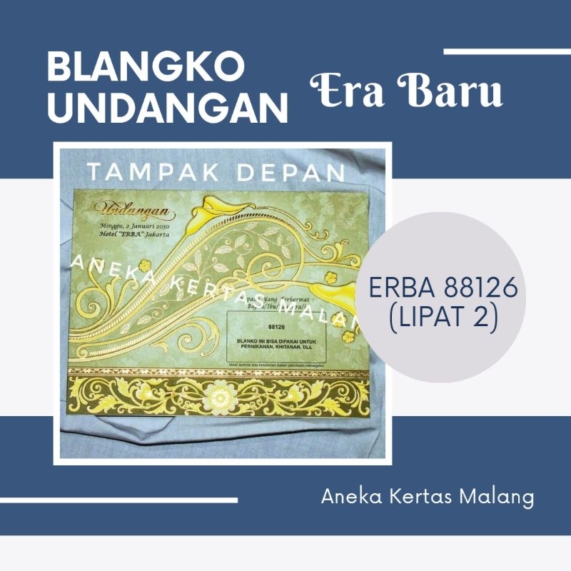 Blangko Undangan Erba 88126 (Cek Deskripsi)