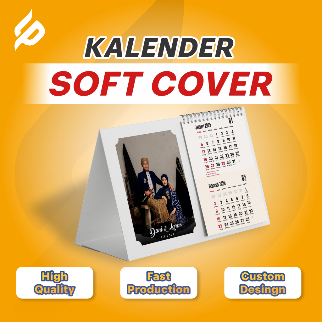

Souvenir Kalender Duduk Custom | Kalender Soft Cover