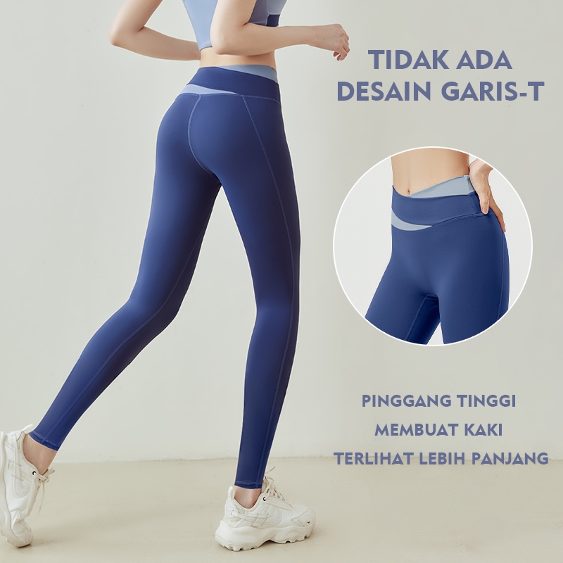Terbaru Setelan Baju Olahraga Wanita (Kaos Bra + Legging Panjang) Yf055