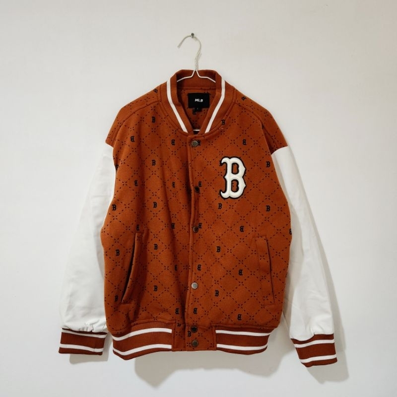 JAKET MLB MONOGRAM JAKET BASEBALL PRIA WANITA JAKET WINTER MURAH