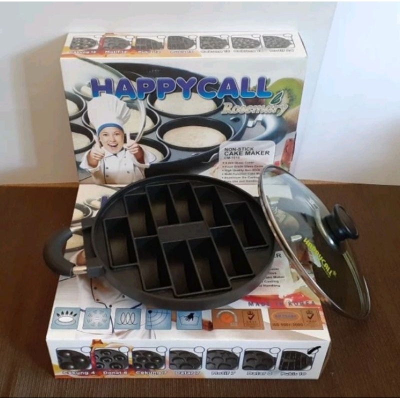 CETAKAN PUKIS HAPPY CALL / snack maker pukis / tuangan pukis anti lengket / loyang pukis teflon