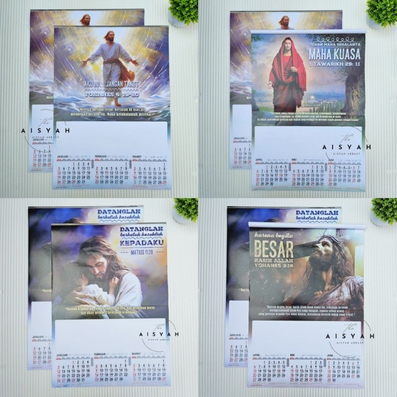 

kalender rohani tahun 2025 4 lembar 3 bulanan 38x54 cm(terima castume cetak merek)