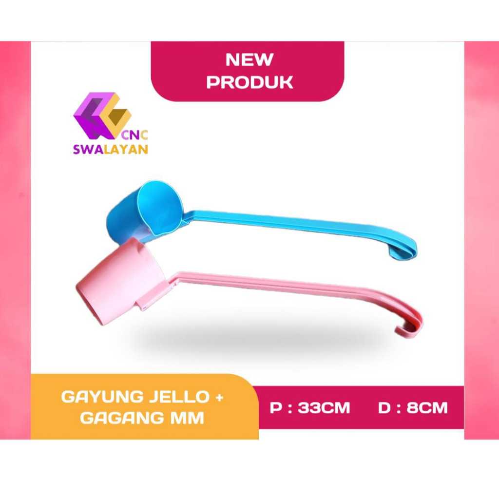 (CHM)GAYUNG JELO GAGANG PANJANG PLASTIK / gayung kuah / gayung es / gayung kecil