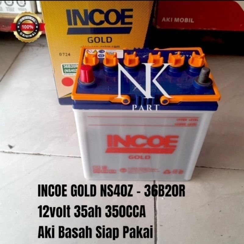Aki Mobil Suzuki Carry, Futura, Katana, Real Van Incoe Gold NS40Z 35Ah