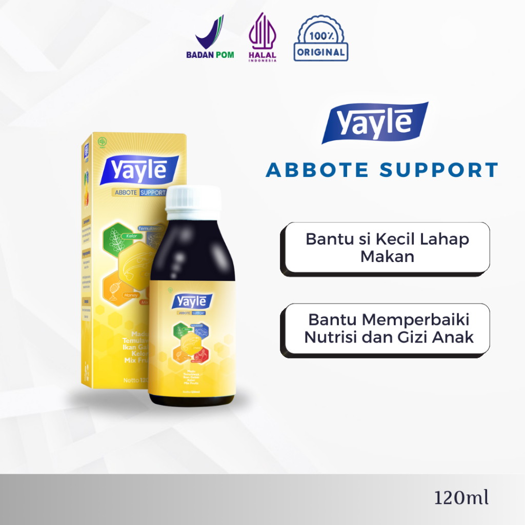 Yayle Abbote 120ml Vitamin Untuk Memenuhi Nutrisi & Gizi Anak