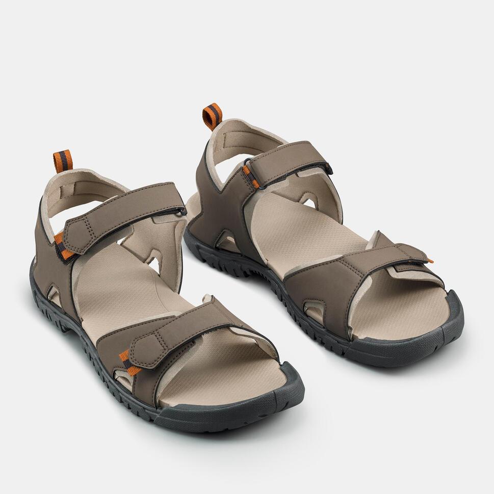 Decathlon Quechua Sandal Hiking Pria NH100 - Coklat - 8583452