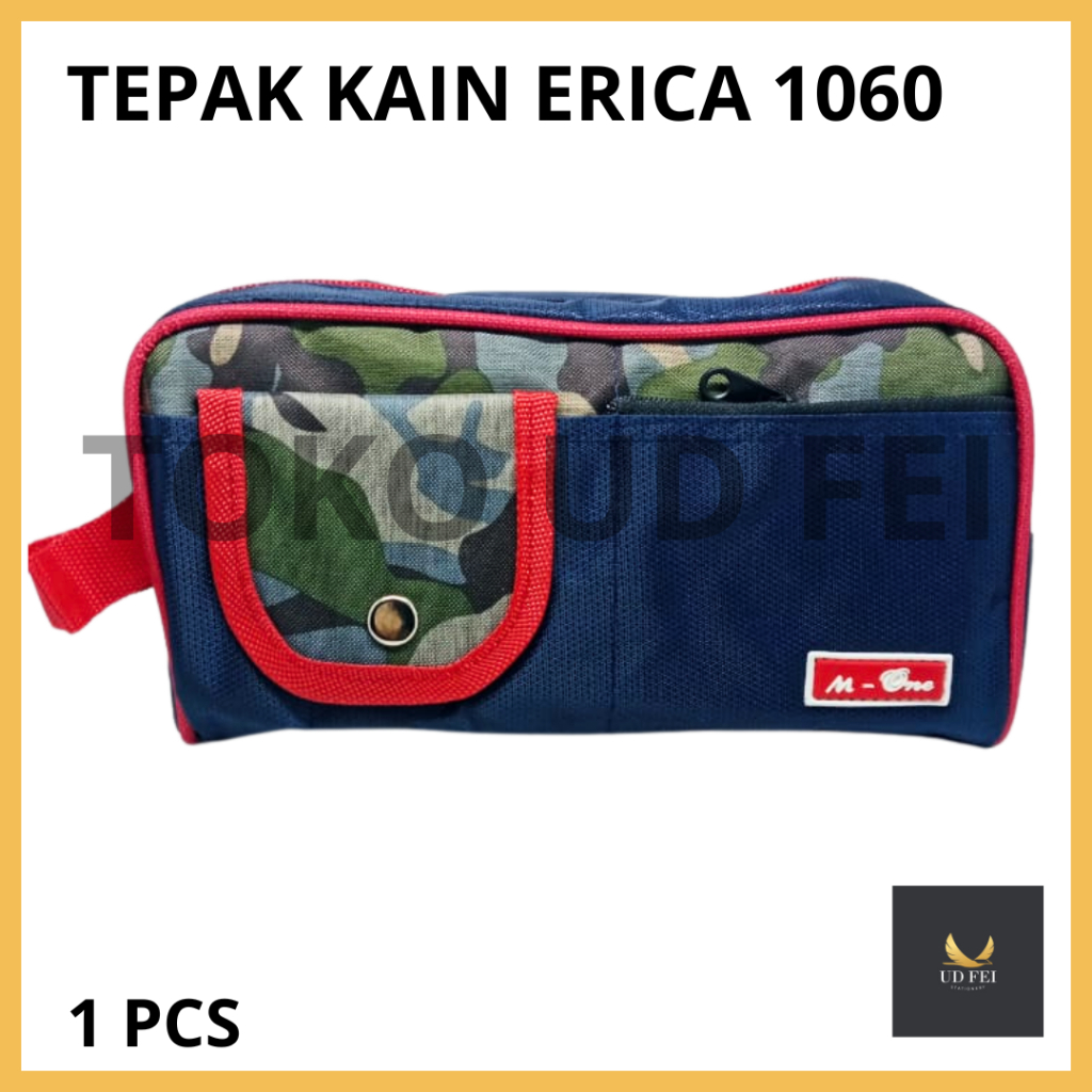 

(1 PCS) Tepak Kain ERICA 1060/Tepak Kain Erica / Tempat Pensil Kain