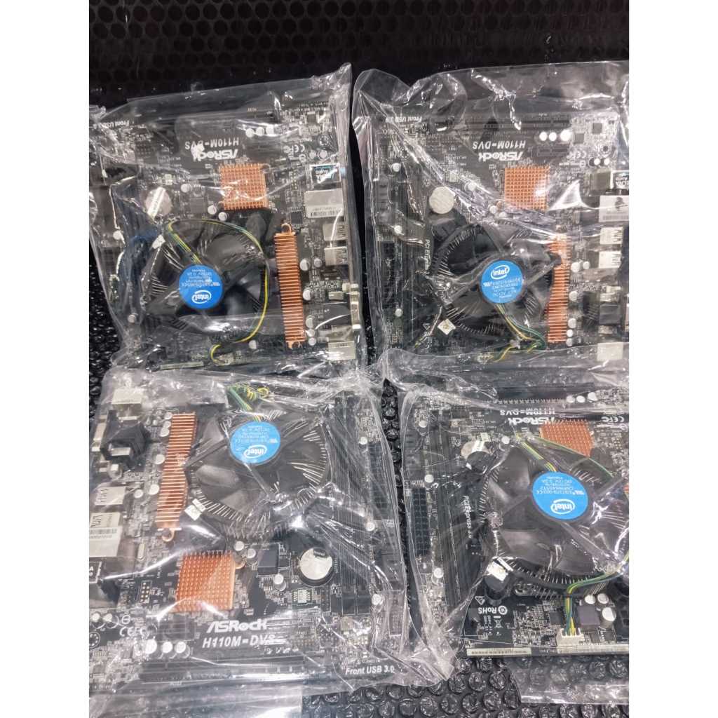 Paketan Core i3 6100 - Motherboard Asrock H110 Socket Lga 1151 Ddr 4 Onboard Vga