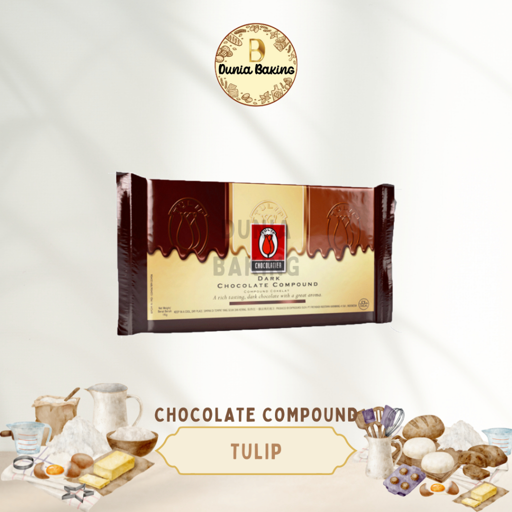 

Tulip compound 1kg | Coklat batang tulip 1kg