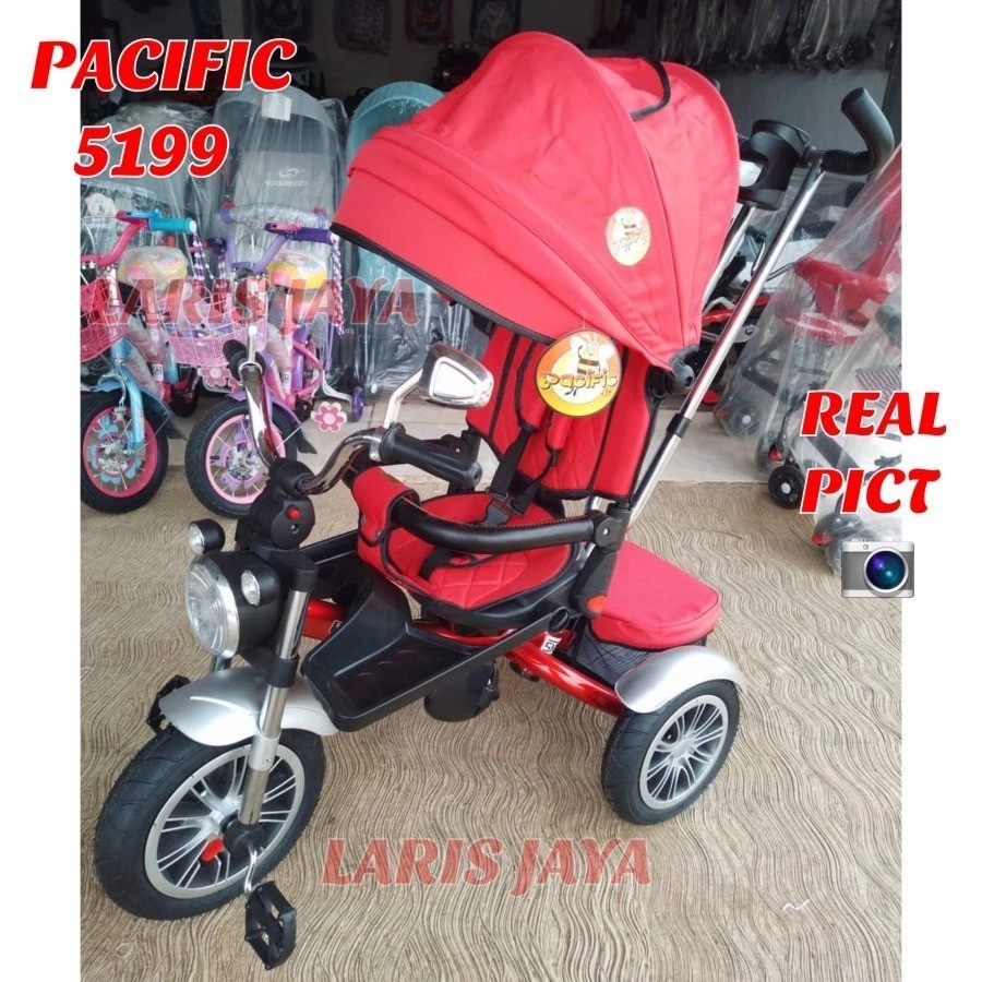 BONUS BELL Sepeda roda tiga pacific tricycle 5199 sepeda stroller pacific 5199 terbaru