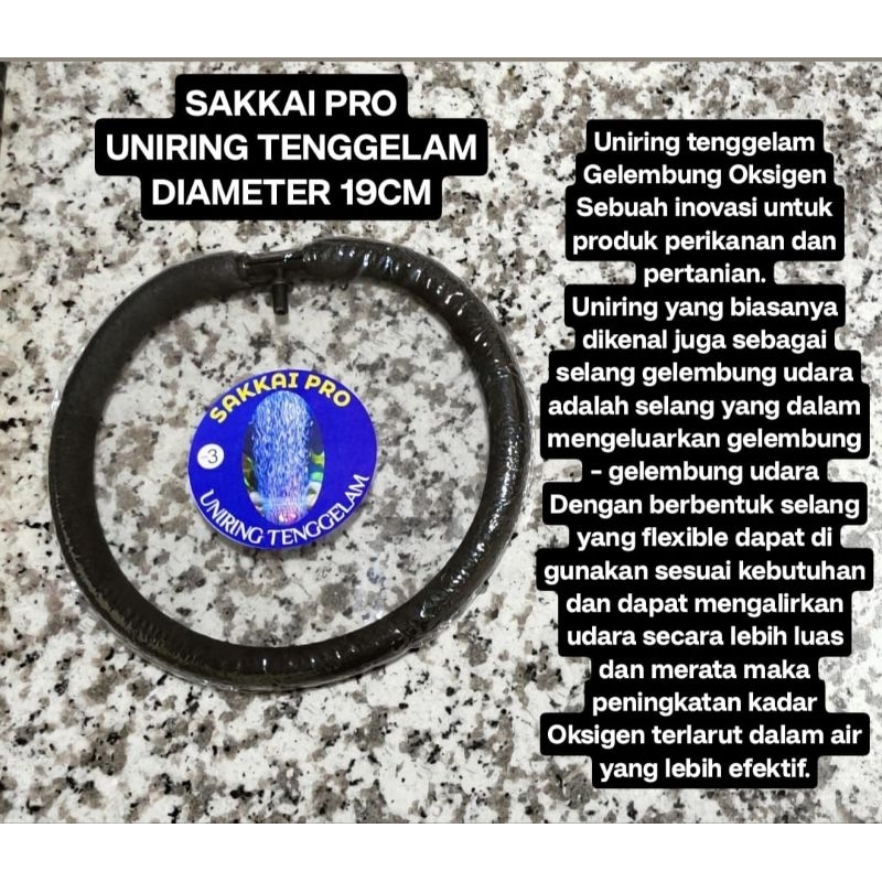 SAKKAI PRO SELANG UNIRING TENGGELAM SELANG AERATOR NANO GELEMBUNG
