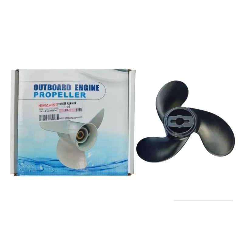 (ALUMUNIUM) Kipas Speed / Baling Speedboat / Propeller untuk Mesin Speed MERCURY 3,3HP / TOHATSU 3,5