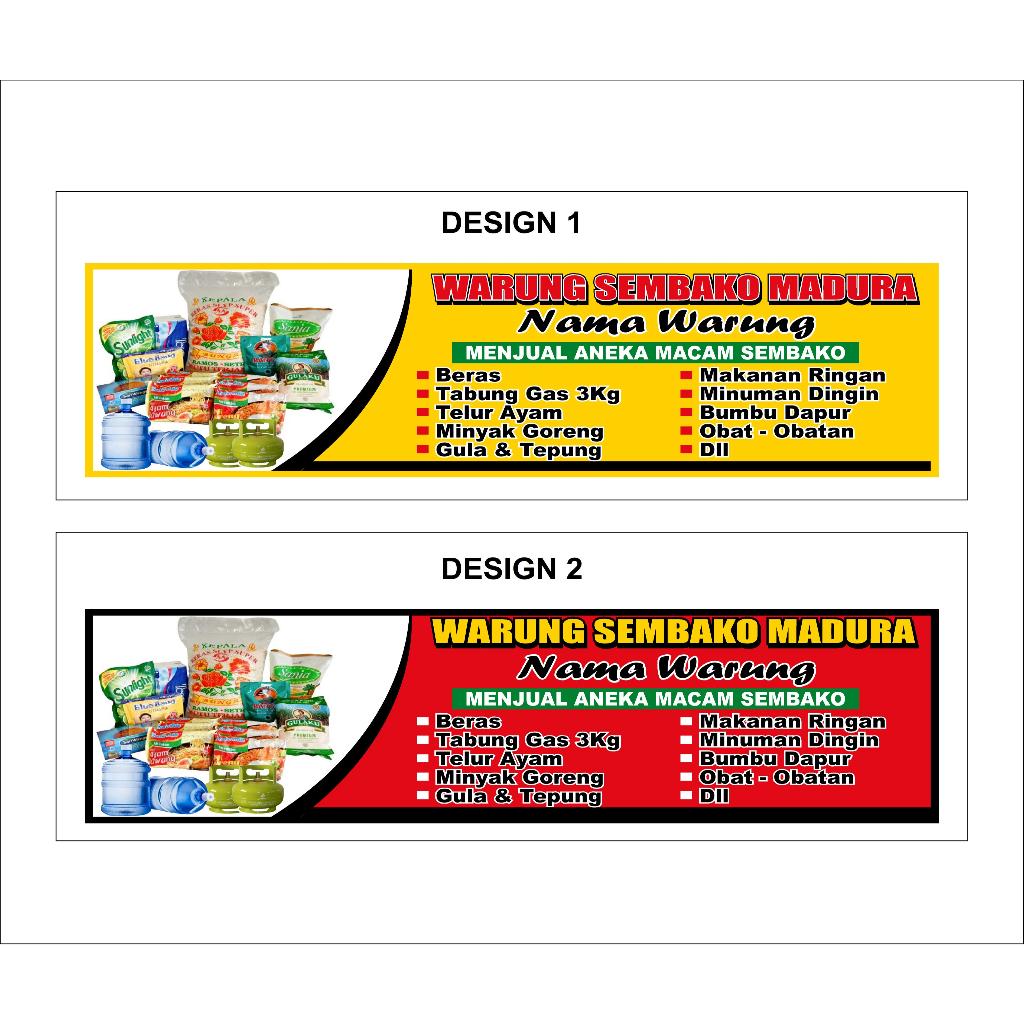 Spanduk Warung Madura Ukuran 4 x 1 meter banner murah berkualitas