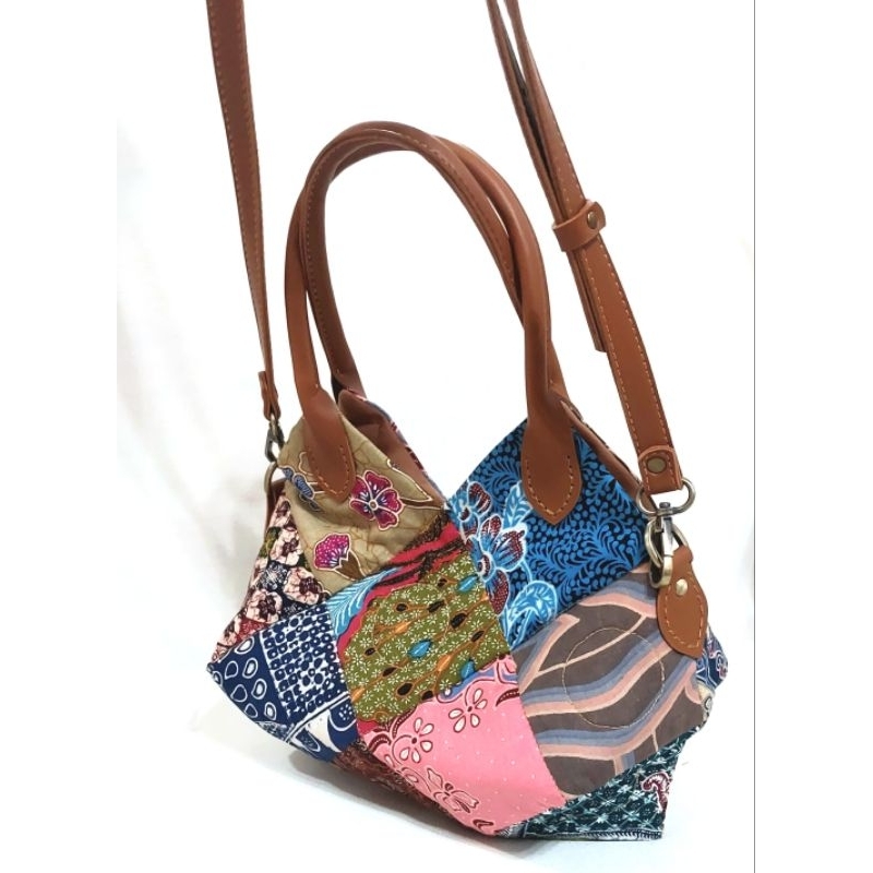 Tas Selempang Batik Patchwork/Tas Batik Perca/Tas Etnik