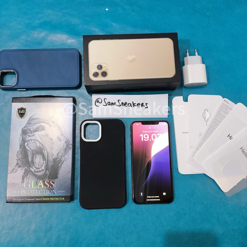 Iphone 11 Pro Max 256Gb IBOX second Dual Sim Mulus No Minus 100% Original Iphone 12 13 14 15 ProMax