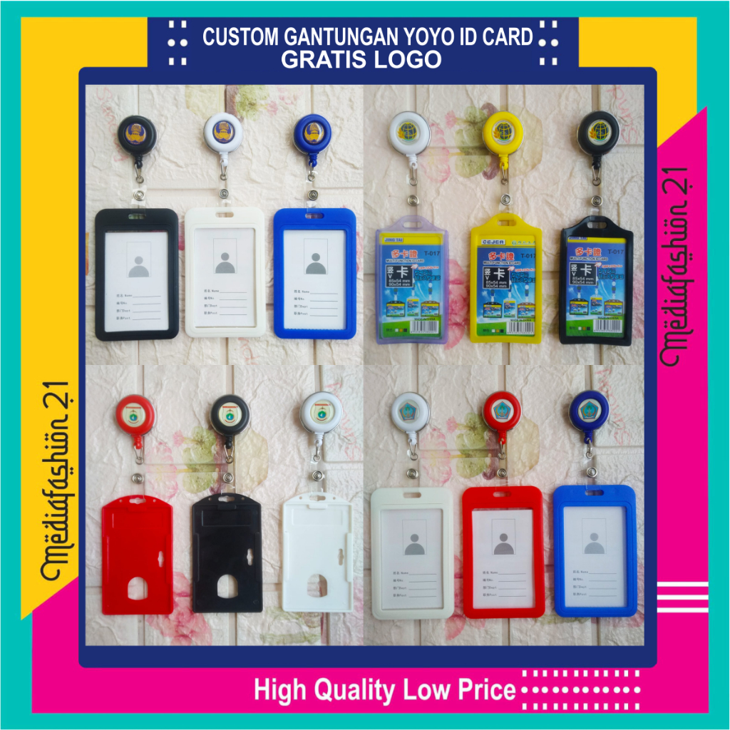 CUSTOM LOGO GANTUNGAN YOYO ID CARD