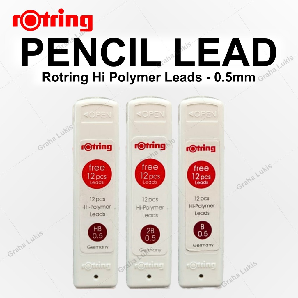 

Rotring Hi Polymer Leads 0.5 (packaging putih) Lead Pencil