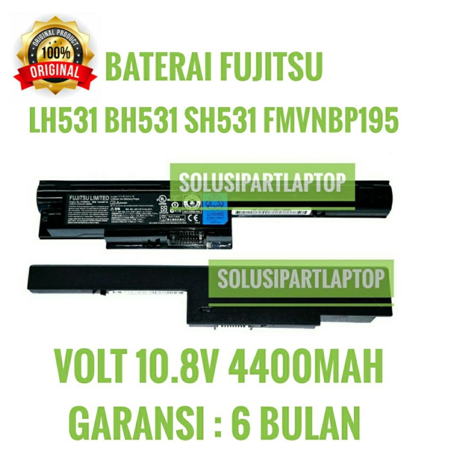 BATERAI FUJITSU LH531 BH531 SH531 ORI BLACK