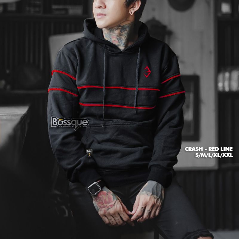 Bossque - Crash Original Unisex Hoodie Pria, Wanita Pullover | Jumper Sweater Pria Sweeter Hoodie Di