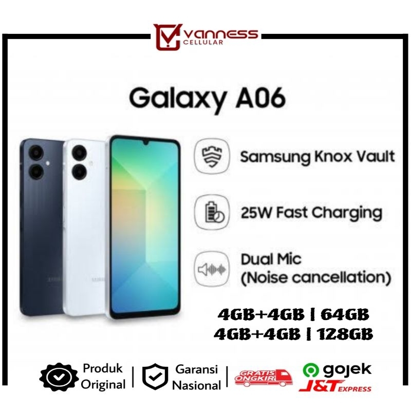 SAMSUNG GALAXY A06 RAM 8GB (4+4GB)
