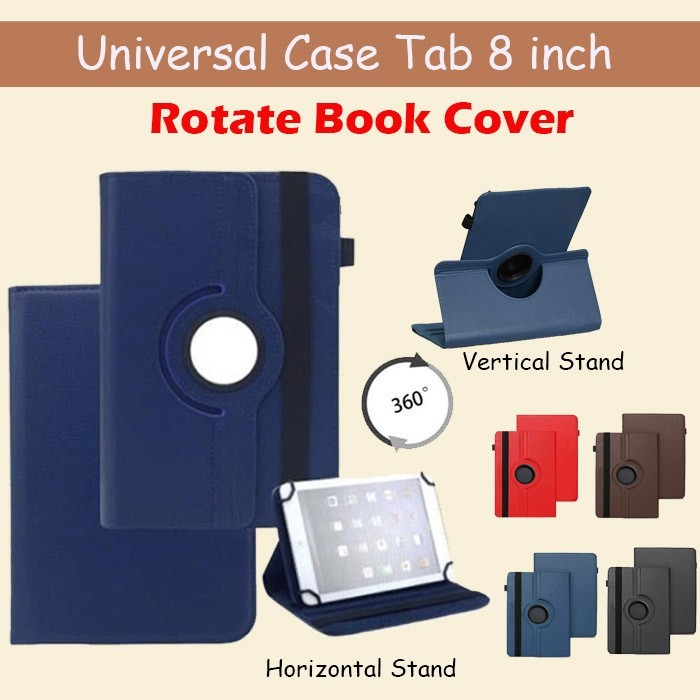 Itel Vista Tab 10 Mini VistaTab 10 Mini 8 8.0 8" Inch In Rotate Rotary Case Flipcover Flip Book Cove