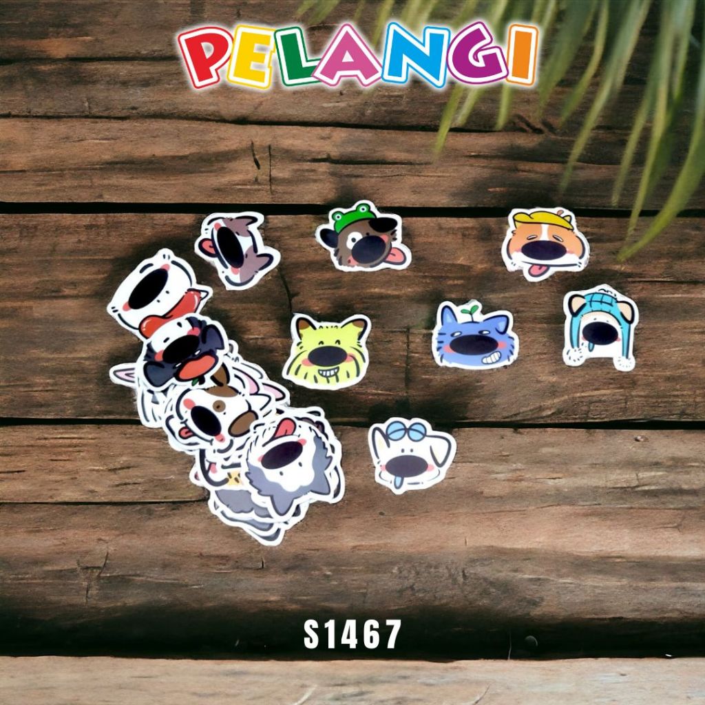 

PELANGI 60 Pcs Stiker Planner DIY Scrapbook Stiker Karakter