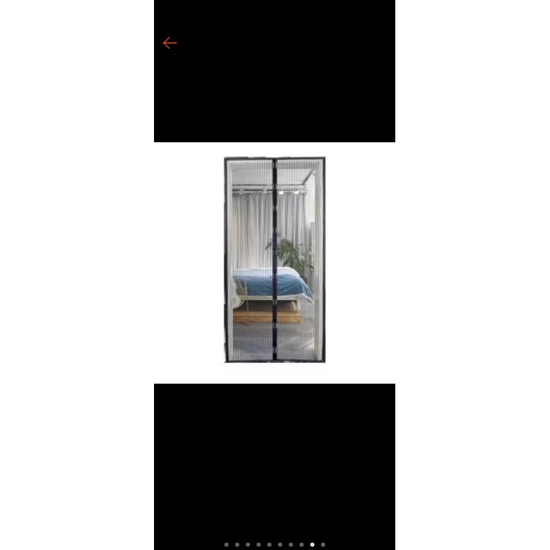 Tirai pintu magnet hitam