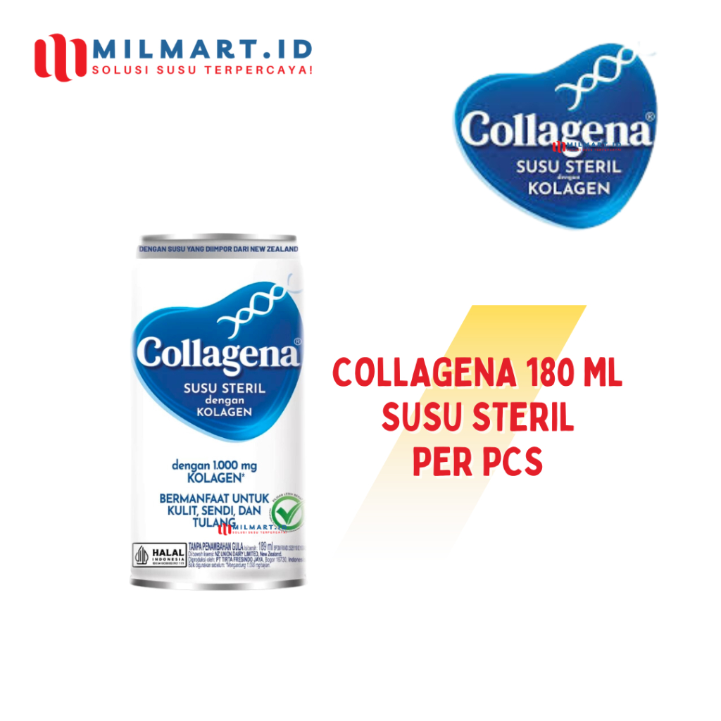 

COLLAGENA SUSU STERIL KOLAGEN 180ML SUSU KALENG 1 PCS
