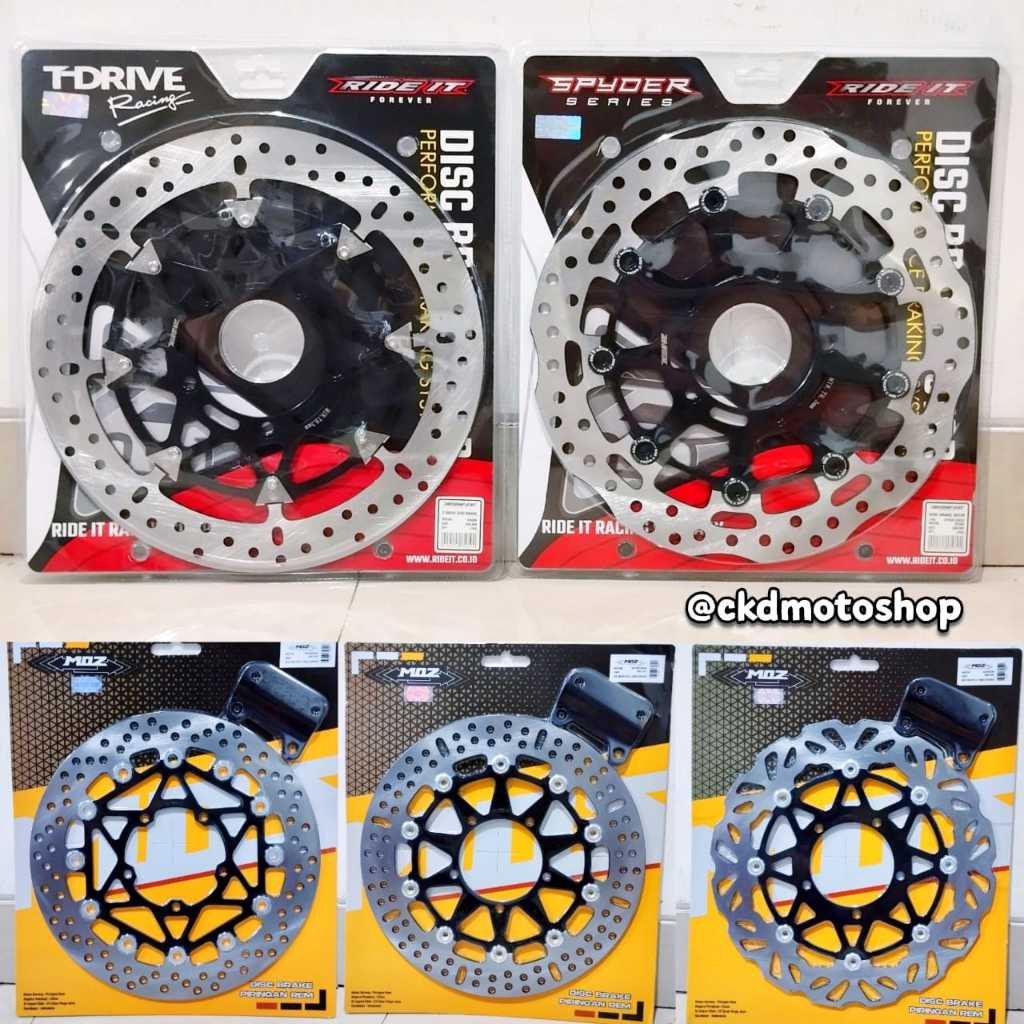 piringan cakram vixion diskcakram depan T drive lebar 300mm pnp vixion set breaket kaliper RIDE IT