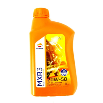 OLI REPSOL MRX3 1 LITER 20W50 API SG MA SATRIA FU VIXION R15 JUPITER 100% ASLI REPSOL