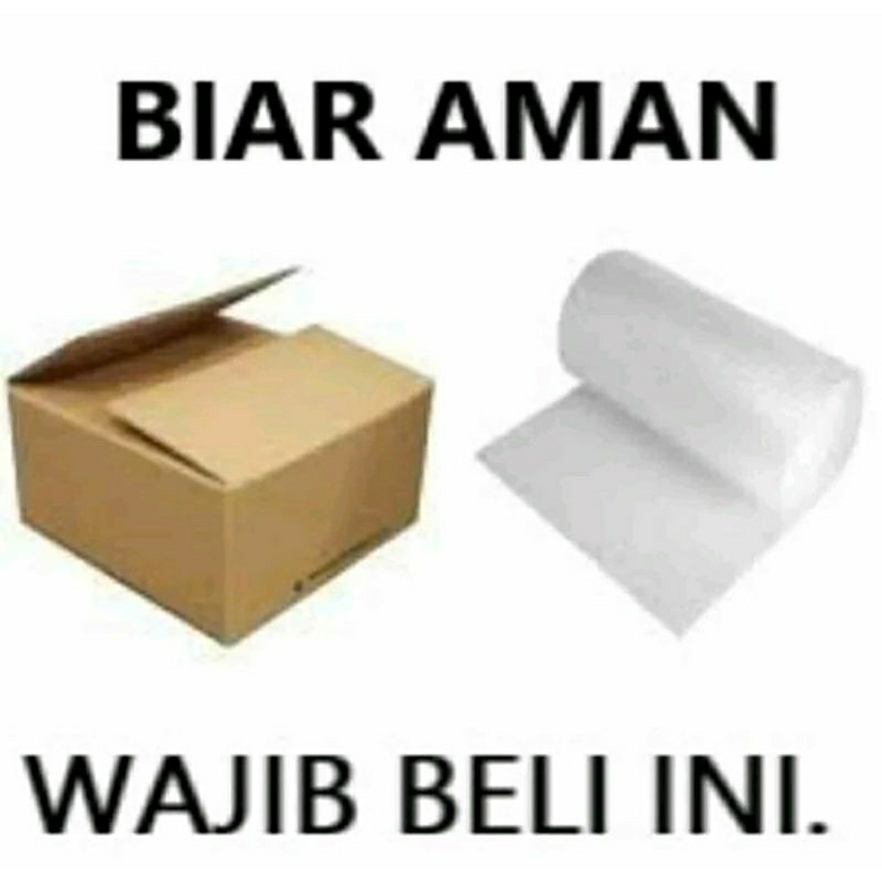 

kardus dan bubble wrap pengaman packingan