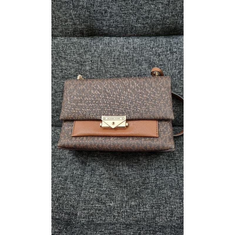 sold - Preloved MK Cece Medium Original signature brown