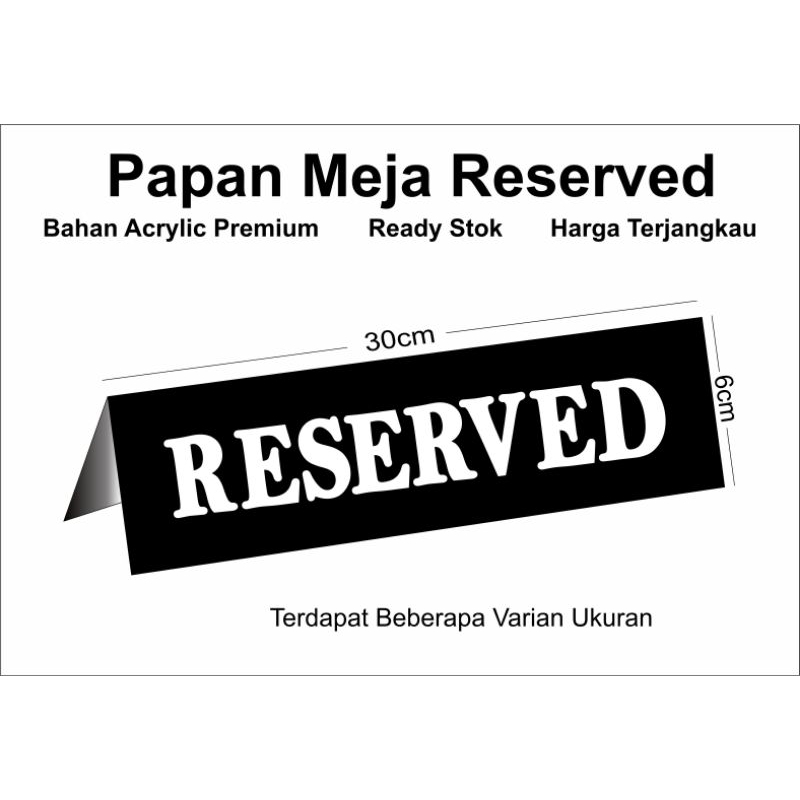 

Papan Akrilik Reseived | Acrylic Reseived