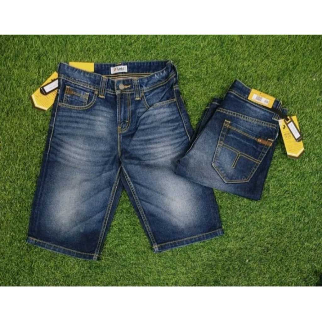 CELANA PENDEK PRIA JEANS LOIS / Celana Jeans Pendek Pria Original 100% Lois Model Terbaru