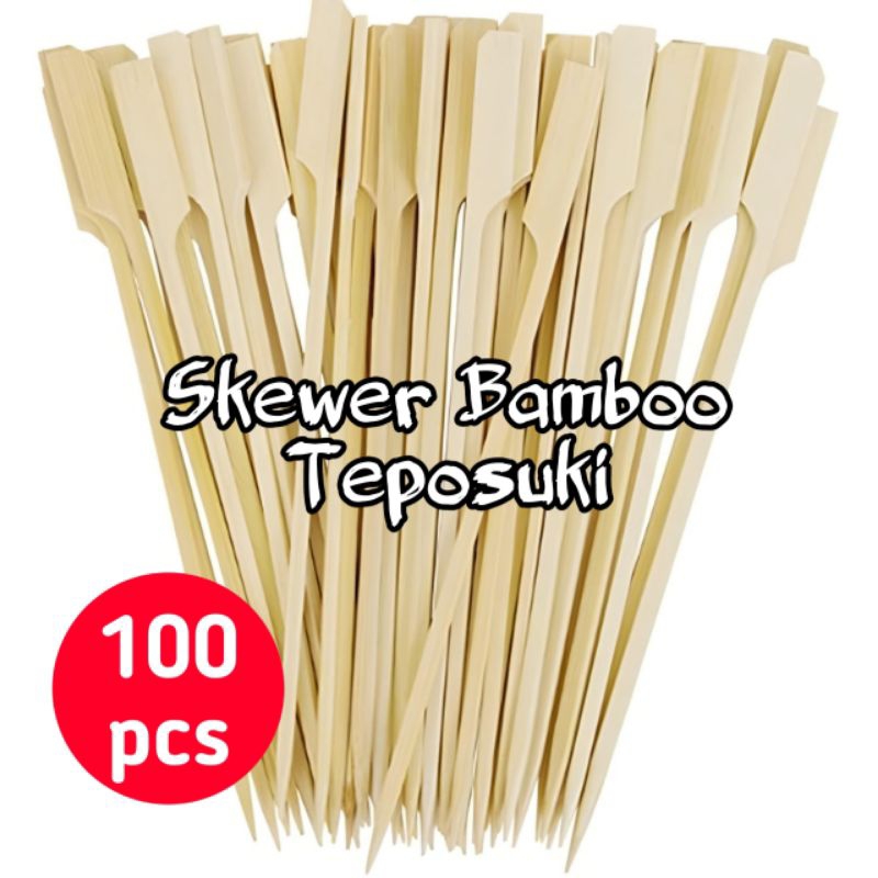 Skewer Bamboo Teposuki/ Tusukan Buah Garnish/ Tusuk sate/ Yakitori