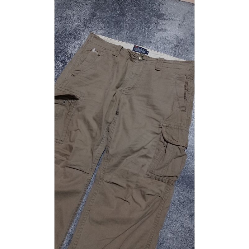 Celana Panjang Cargo Cokelat Alpha Industries Tactical Second Ori