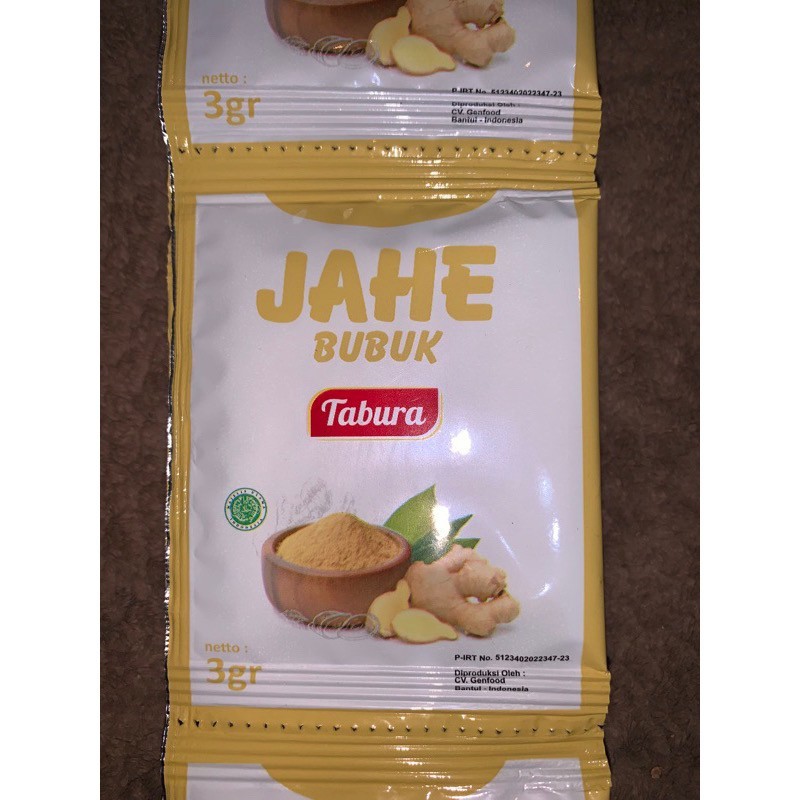 

bubuk Tabura lengkap 1sachet - JAHE BUBUK