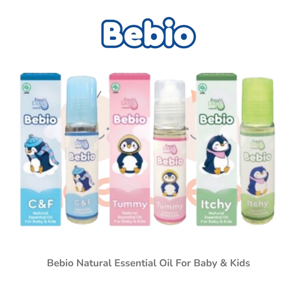 

Potongan 3 Bebio Natural Essential Oil For Baby Kids Minyak Aromaterapi Bayi Anak 9ml A94