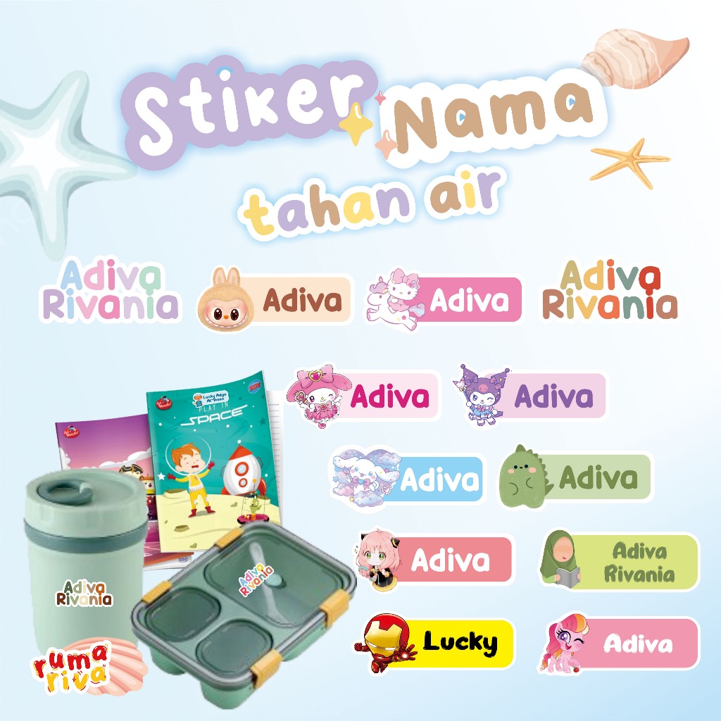 

STIKER NAMA ANAK ◽ LABEL NAMA ◽ MATPEL ◽ MATA PELAJARAN ◽ SEKOLAH ◽ BUKU PELAJARAN ◽ STIKER TAHAN AIR