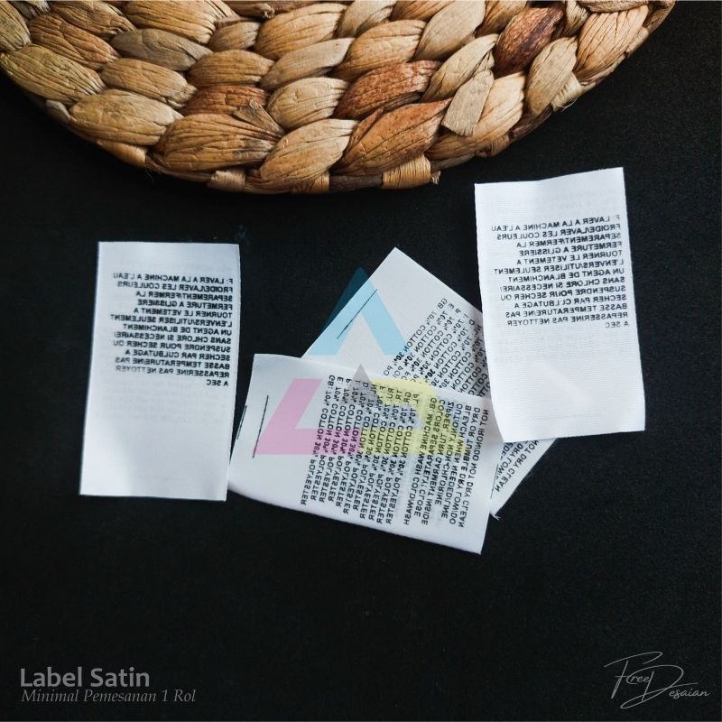

label satin lokal / satin tipis / label hijab / label distro / label washing
