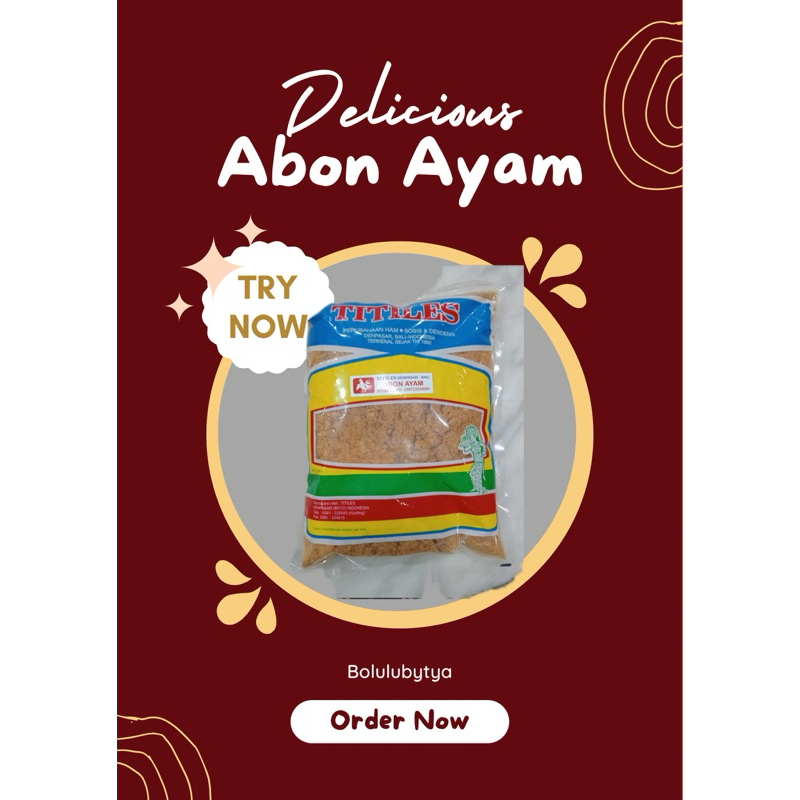 

100% Original! ABON AYAM TITILES 500grm (OLEH-OLEH KHAS BALI)