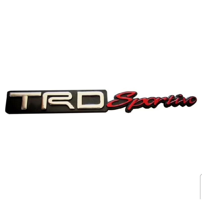 emblem logo mobil tulisan TRD SPORTIVO