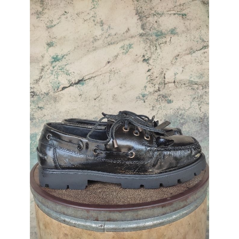 Zara Man Leather Loafers,Size 45