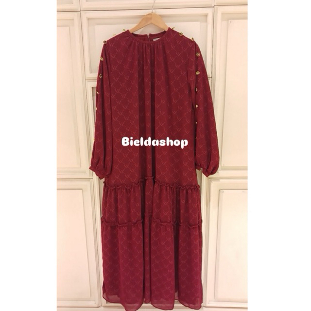 ‼️STOCK TERBATAS‼️Vivi Zubedi-VZ Signature Embossed Dress