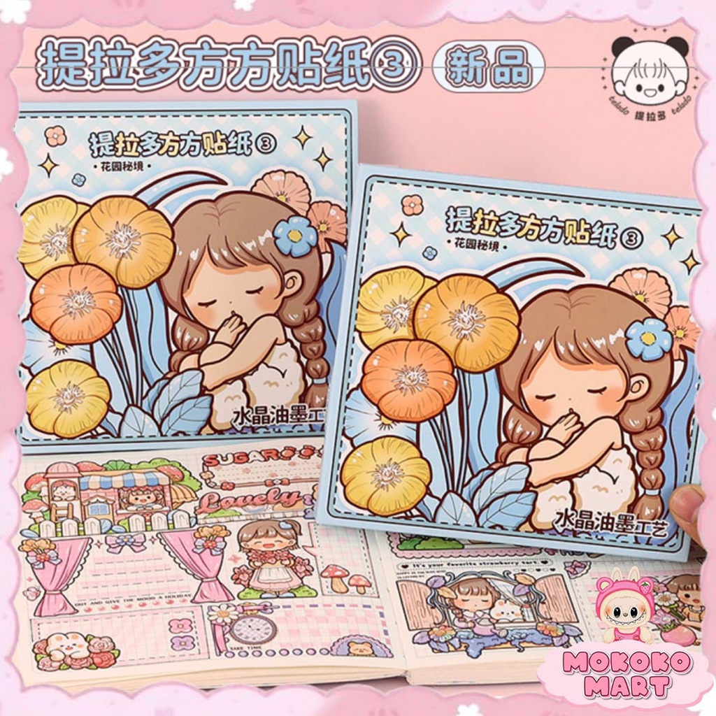 

MM Stiker Pack Box Fang Fang Girl Jurnaling Isi 12 Lembar Besar NINI / MOMO Stiker DIY Mainan TLD92