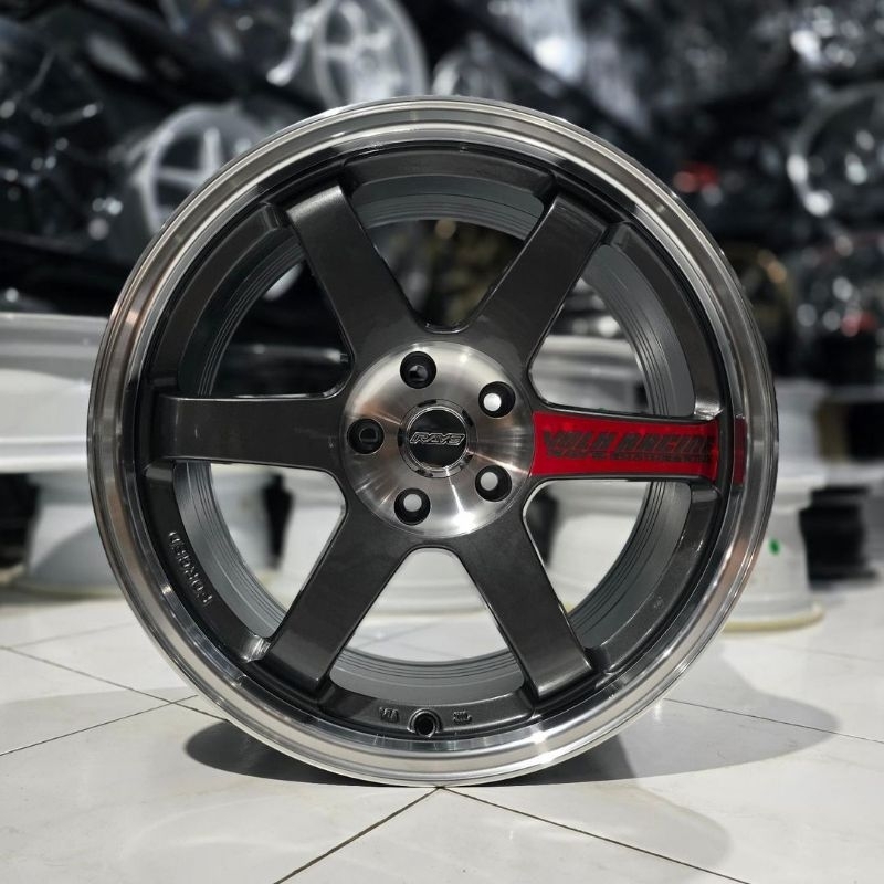 velg mobil racing R18 TE37 SL LEBAR 9,5 velg mobil ring 18 velg racing mobil import termurah berkual