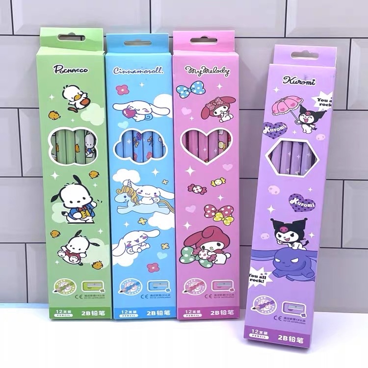 

Pensil 2B motif lucu Pensil Box isi 12pcs + Serutan Karakter