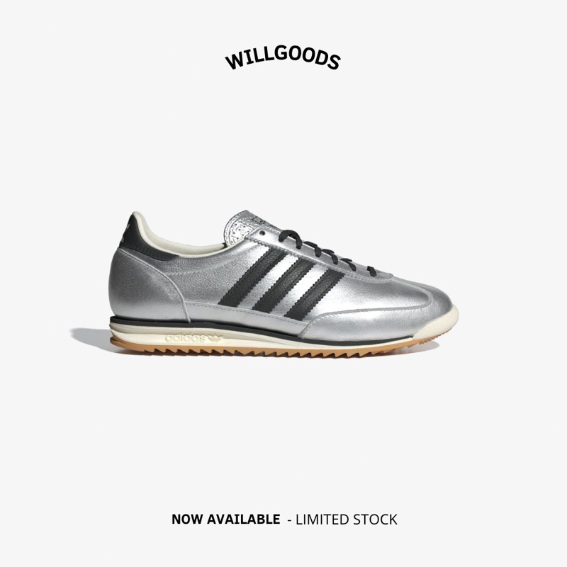 Adidas SL 72 / SL72 Metallic Silver Black Women Original Resmi