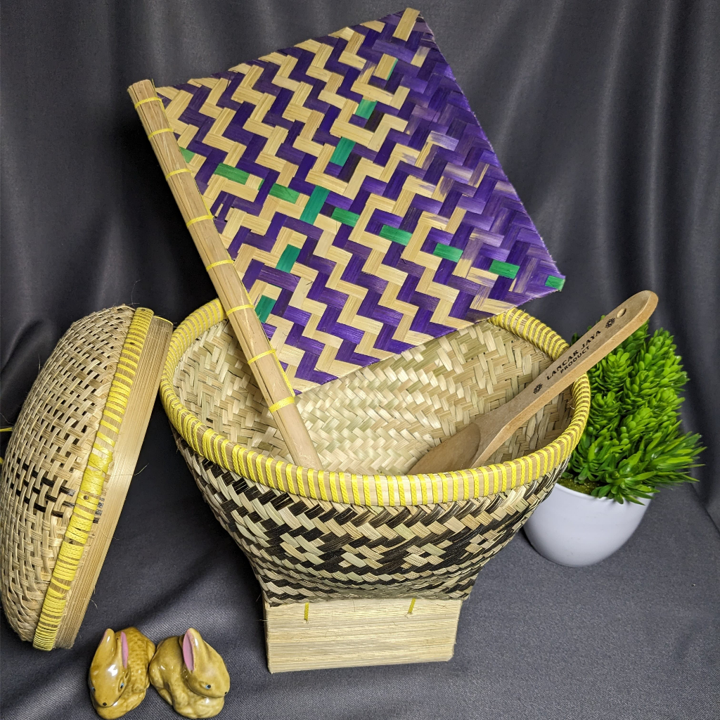 Bakul nasi bambu ceceting bakul nasi tutup wakul nasi bambu