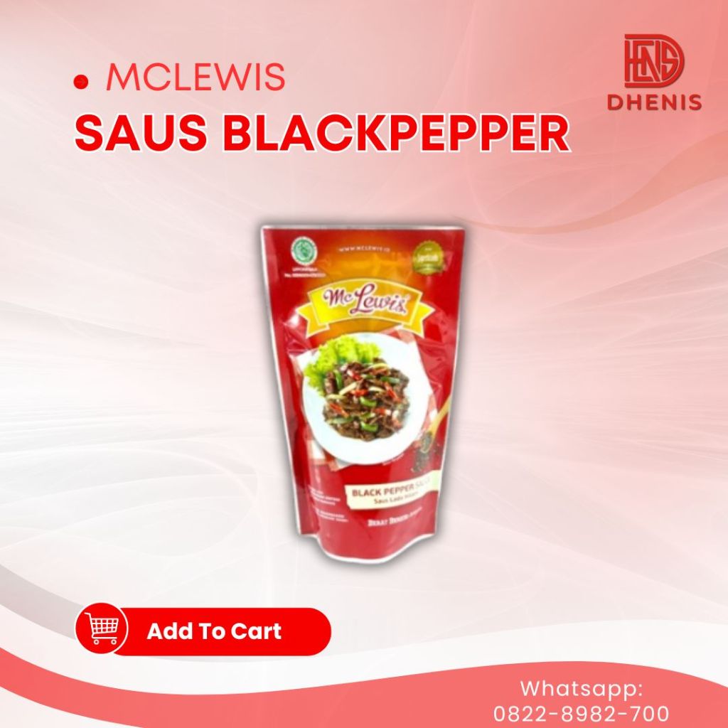 

McLewis Saus Blackpepper 310 Gram
